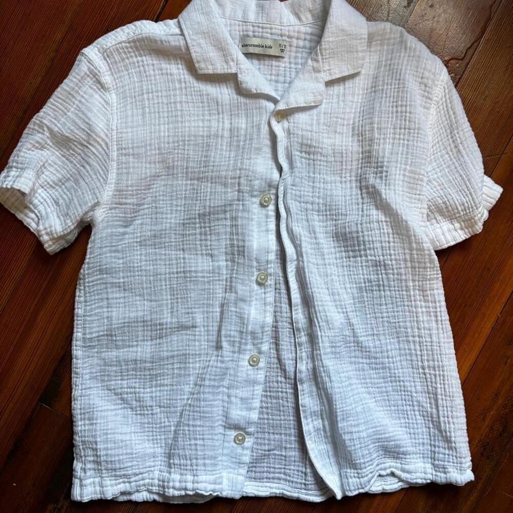Abercrombie fitch white button up